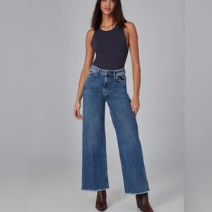 Lola Jeans Medium Wash Denim Ultra High-Rise Wide Leg Jean Size 24